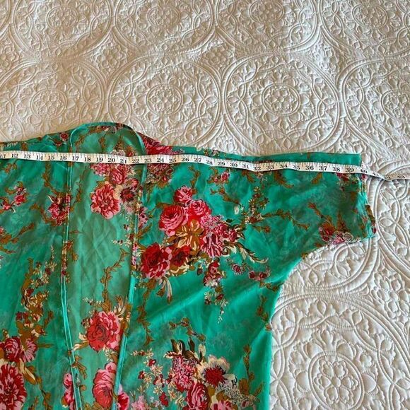 Beach Cover up Women Kimono Cardigan Vintage Floral Print - Picture 9 of 10